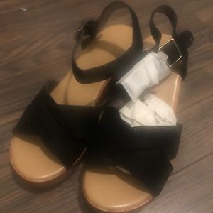 Black Suede Sandals
